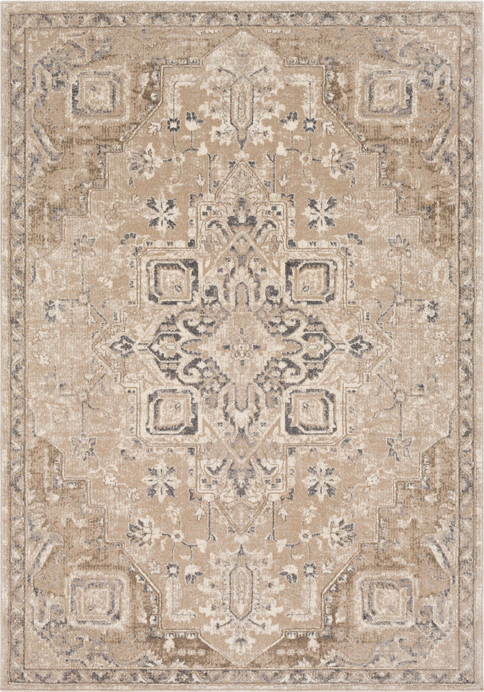 Surya Ayasofya AYA-3409 Camel Charcoal Cream Medium Gray Dark Brown Area Rug main image