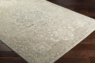 Surya Ayasofya AYA-3409 Camel Charcoal Cream Medium Gray Dark Brown Area Rug Corner Image