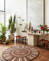 Loloi Ayo AYO-02 Berry/Spice Area Rug by Justina Blakeney Room Scene Featured