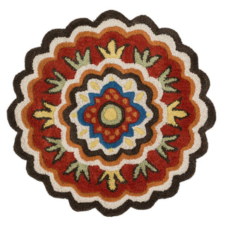 Loloi Azalea AZ-02 Dark Brown / Red Area Rug main image