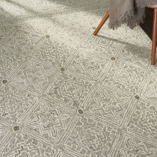 Azura AZM01 Ivory/Grey Area Rug by Nourison