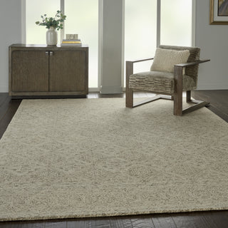 Azura AZM01 Ivory/Grey Area Rug by Nourison