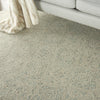 Azura AZM01 Ivory/Grey/Teal Area Rug by Nourison