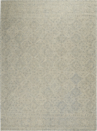 Azura AZM01 Ivory/Light Blue Area Rug by Nourison