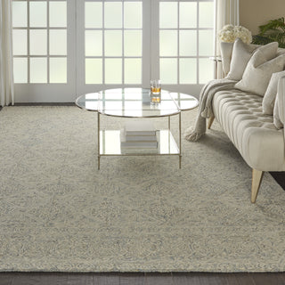 Azura AZM01 Ivory/Light Blue Area Rug by Nourison