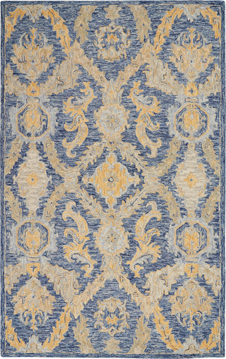 Azura AZM03 Navy Blue Area Rug by Nourison