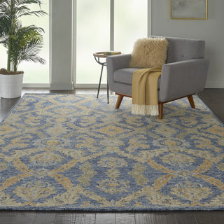 Azura AZM03 Navy Blue Area Rug by Nourison