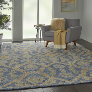 Azura AZM03 Navy Blue Area Rug by Nourison