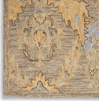 Azura AZM03 Taupe/Blue Area Rug by Nourison Room Image Feature