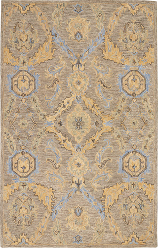 Azura AZM03 Taupe/Blue Area Rug by Nourison