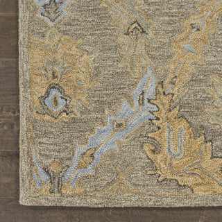 Azura AZM03 Taupe/Blue Area Rug by Nourison