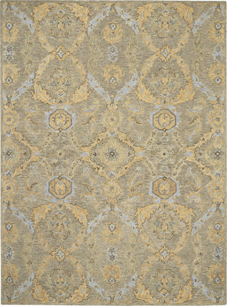 Azura AZM03 Taupe/Blue Area Rug by Nourison