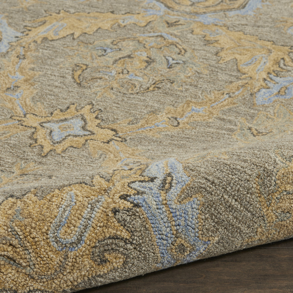 Azura AZM03 Taupe/Blue Area Rug by Nourison – Incredible Rugs and Decor