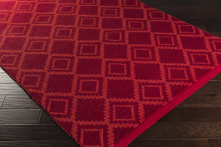 Surya Aztec AZT-3011 Cherry Hand Woven Area Rug 5x8 Corner