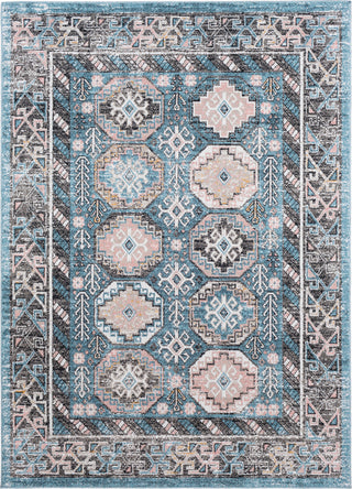 Surya Azul AZU-2301 Aqua Beige Blush White Medium Gray Black Mustard Area Rug Mirror main image