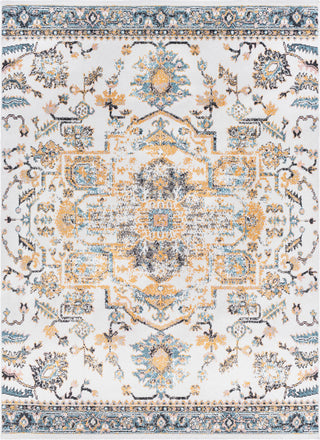 Surya Azul AZU-2302 Mustard White Aqua Black Beige Blush Medium Gray Area Rug Mirror main image