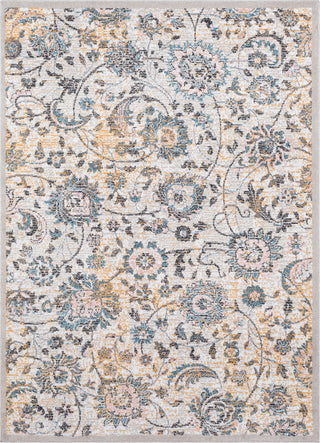 Surya Azul AZU-2310 Mustard Beige Blush Aqua White Black Medium Gray Area Rug Mirror main image