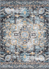 Surya Azul AZU-2311 Aqua Black White Mustard Blush Beige Medium Gray Area Rug Mirror main image