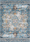 Surya Azul AZU-2312 Aqua Mustard White Black Medium Gray Blush Beige Area Rug Mirror main image