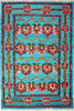 Bashian Boho B124-FWCH2 Teal Area Rug