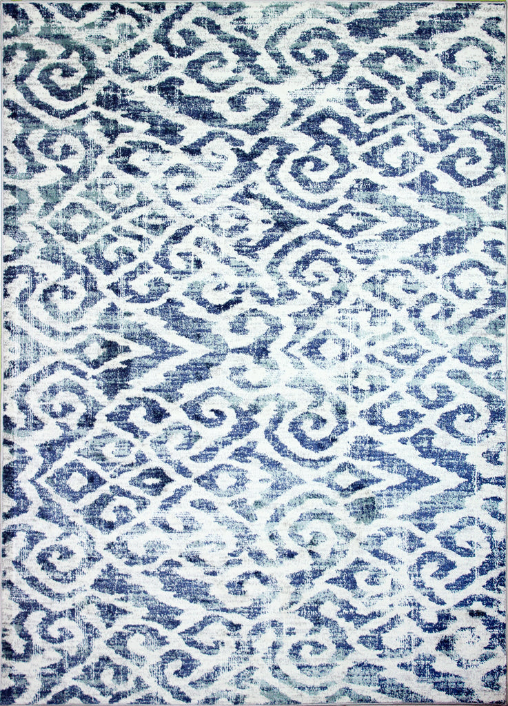 Bashian Barcelona B127-BH120 Ivory/Blue Area Rug