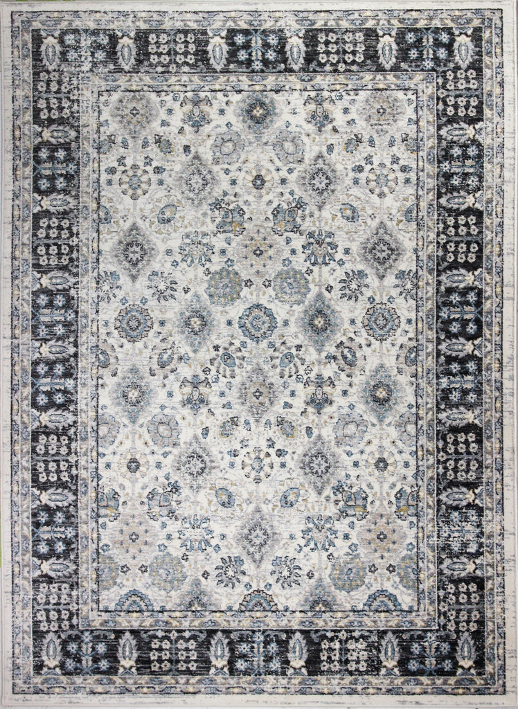 Bashian Bradford B128-BR108 Ivory/Charcoal Area Rug