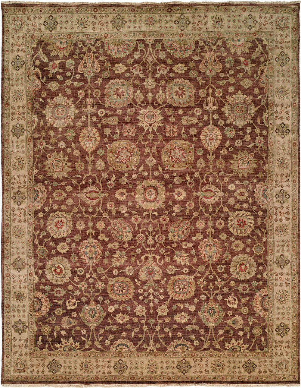 Kalaty Bashir BA-587 Green/Camel Area Rug