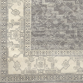 Surya Bala BAA-5001 Medium Gray Hand Knotted Area Rug Sample Swatch