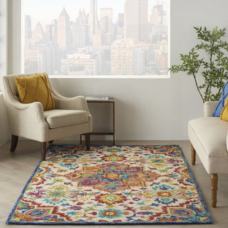 Nourison Bahari BAH01 Multicolor Area Rug Room Scene Feature