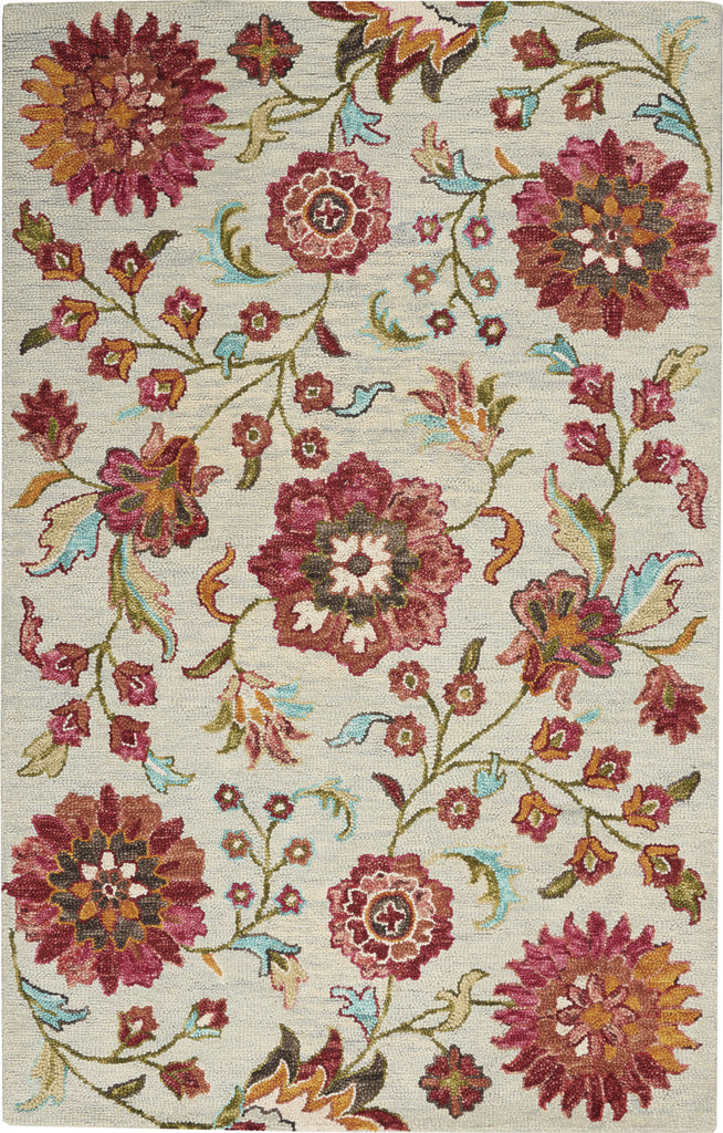 Nourison Bahari BAH04 Grey/Multi Area Rug