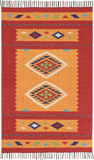 Nourison Baja BAJ02 Yellow/Red Area Rug