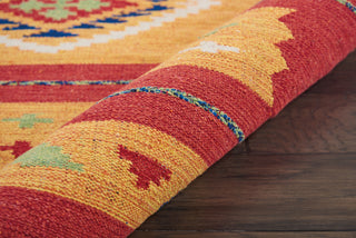 Nourison Baja BAJ02 Yellow/Red Area Rug