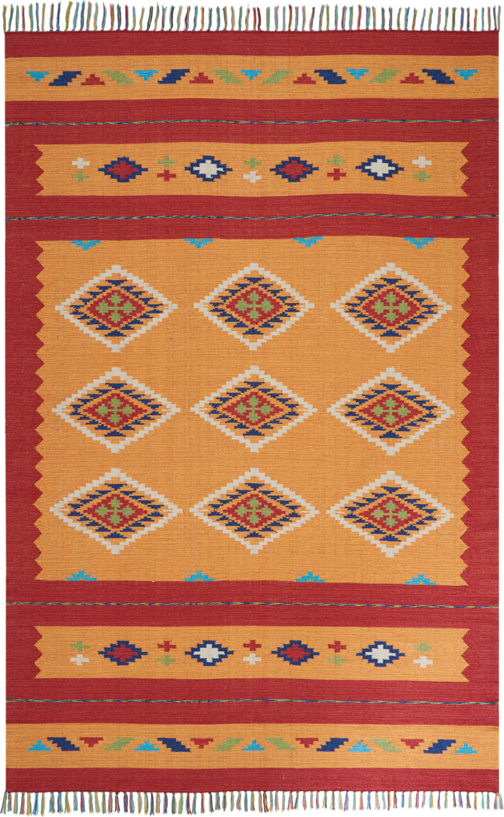 Nourison Baja BAJ02 Yellow/Red Area Rug – Incredible Rugs and Decor