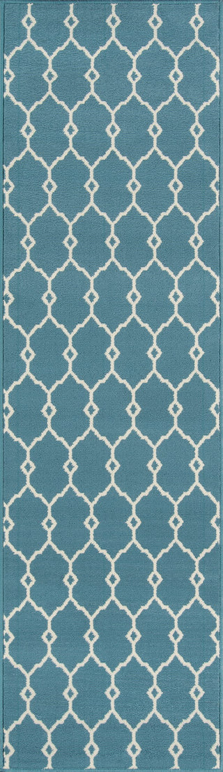 Momeni Baja BAJ-2 Blue Area Rug Runner