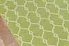 Momeni Baja BAJ-2 Green Area Rug Closeup