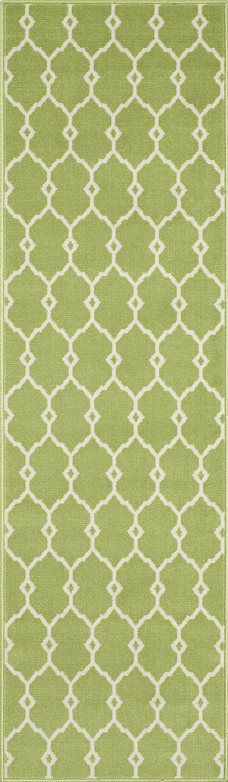 Momeni Baja BAJ-2 Green Area Rug Close up