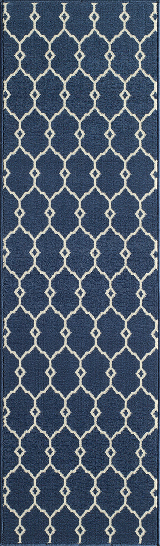 Momeni Baja BAJ-2 Navy Area Rug Close up