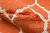 Momeni Baja BAJ-2 Orange Area Rug Detail Shot