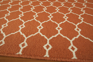 Momeni Baja BAJ-2 Orange Area Rug Closeup