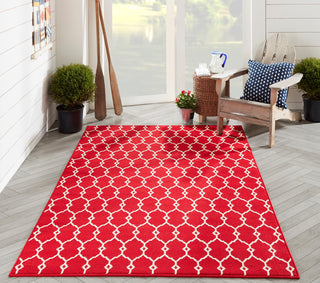 Momeni Baja BAJ12 Red Area Rug