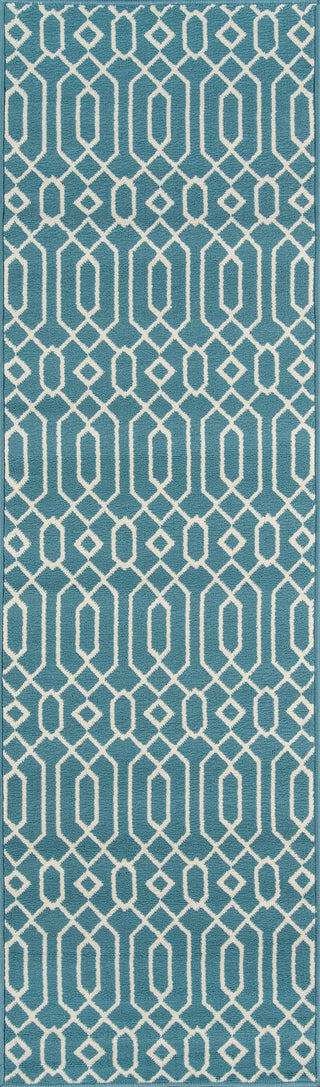 Momeni Baja BAJ-3 Blue Area Rug Runner