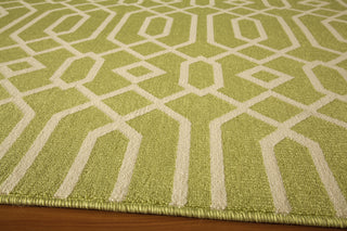 Momeni Baja BAJ-3 Green Area Rug Closeup