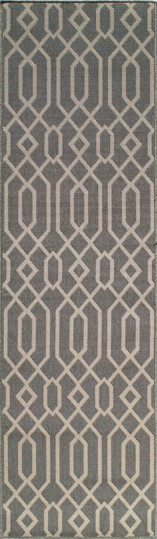 Momeni Baja BAJ-3 Grey Area Rug Closeup