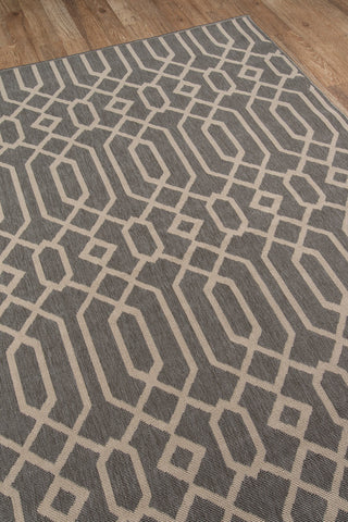 Momeni Baja BAJ-3 Grey Area Rug Detail Shot Feature