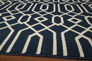 Momeni Baja BAJ-3 Navy Area Rug Closeup