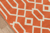 Momeni Baja BAJ-3 Orange Area Rug Closeup