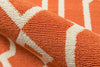 Momeni Baja BAJ-3 Orange Area Rug Detail Shot