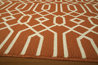 Momeni Baja BAJ-3 Orange Area Rug Closeup