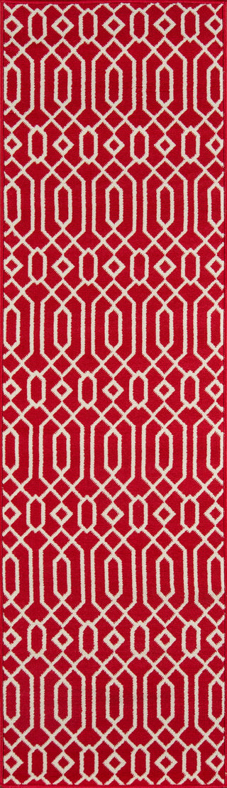 Momeni Baja BAJ-3 Red Area Rug Runner