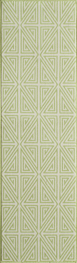 Momeni Baja BAJ-4 Green Area Rug Close up